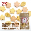 岡山県産平飼い卵と米粉のクッキー〜糀＆乳酸菌〜 30g