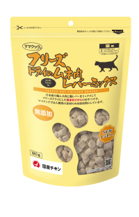 ママクック フリーズドライのムネ肉レバーミックス猫用120g | 犬